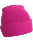 Preview: Patch-Beanie mit viereckigem Patch - verschiedene Farben - Gr. Onesize